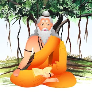 A monk teaching vedic mathematics